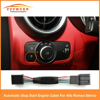 Par Alfa Romeo Giulia Stelvio Auto Stop Start Motora Aizsardzības Ierīci Atslēgt Stop Canceller Plug Kabeli Lukturu Slēdzi