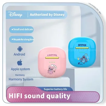 Disney Lilo & Stitch Eņģelis Bezvadu Bluetooth Earbuds, K8 HiFi Skaņas HD Zvanu Austiņu Akumulatora darbības laiks ir Ilgs Ērti Valkāt