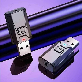 USB bezvadu Audio Raidītājs Uztvērējs, Bluetooth Saderīgu 5 0 Mini 3,5 mm Ligzda AUX Adapteri TV Auto PC Speaker Samazināšana