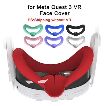 VR Sejas Maska, kas Meta Quest3 Silikona Acu Maska Svīst Pierādījumu Putekļu Pierādījums Ar Deguna Maska, kas Meta Meklējumos 3 Aizsardzības Aksesuāri