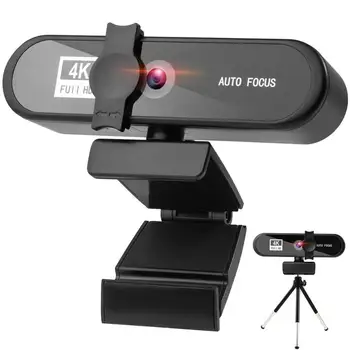Webcam 4K, 2K 1080P Full HD Web Kamera Ar Mikrofonu, USB Spraudni Web Cam PC Datora Mac YouTube, Skype Video Mini Kameras 4K
