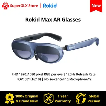 Sākotnējā Globālo Versiju Rokid Maks AR 3D Smart Brilles Stacijas Hub Mikro OLED 215