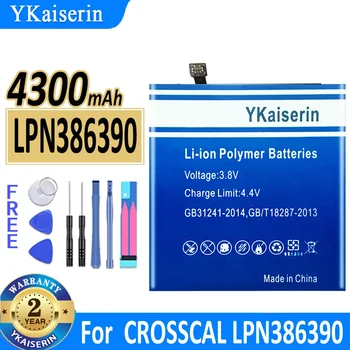 4300mAh YKaiserin Akumulatora LPN386390 par CROSSCAL LPN 386390 Telefonu Baterijas
