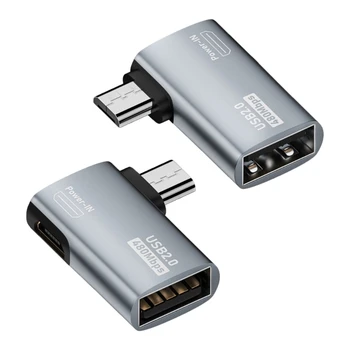 Micro USB Vīrietis uz USB Female OTG Adapteri USB Adapteri Saderīgiem Tālruņiem vai Planšetdatoriem, Kas Atbalsta Otg Funkcija