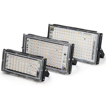 LED Prožektors 50/100/150W Āra Sienas 220V Melns/Balts Ķermeņa Plūdu Lampas Iela IP65 Waterproof Dārzu Laukumā Spotlightled
