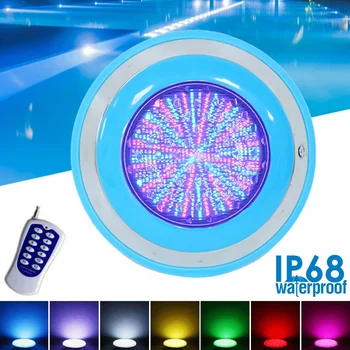 18W RGB LED Baseins Gaismas IP68 Ūdensnecaurlaidīga AC/DC12V 6W 9W 12W Āra RGB Zemūdens Gaismas Dīķis LED Piscina Luz Uzmanības centrā