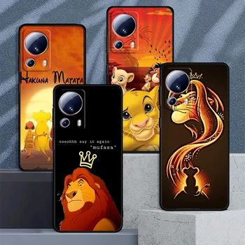 Lauva Karalis Anime Xiaomi Mi 13 12 11 10 11T 10T 9T 9 8 10. pielikums Ultra Pro Lite TPU Mīksta Silikona Melns Telefonu Gadījumā