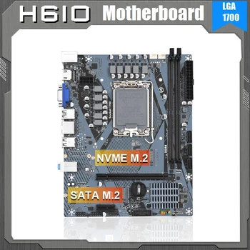 H610M Datoru Mātesplati H610M R200 LGA1700 2XDDR4 Slots Līdz 64G M. 2 Nvme PCI-E5.0 X16 Par 12/13 Paaudzes CPU