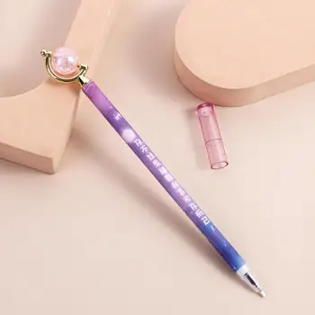 Kawaii Biroja Kancelejas preces, Rakstot Zvaigžņotām Debesīm 0.5 mm Gēla Pildspalvas Lodīšu Pildspalvas Pildspalvu, Paraksts Pagriezt Gēla Pildspalvas