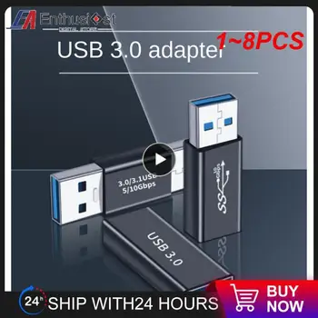 1~8PCS 5Gbps USB 3.0 Tipa Sieviešu un Vīriešu Savienotājs, Iespraudiet Adapteri USB3.0 dual Vīriešu / Sieviešu Savienotājs Adapteris Savienotājs