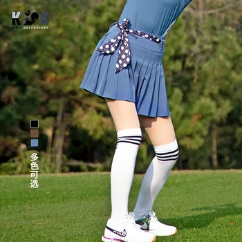 Sieviešu Golfa Apģērbu Kleita Pusi Garums Kroku Svārki Pavasarī un Rudenī Anti Glare Bikses Tenisa Sporta Īsi Svārki