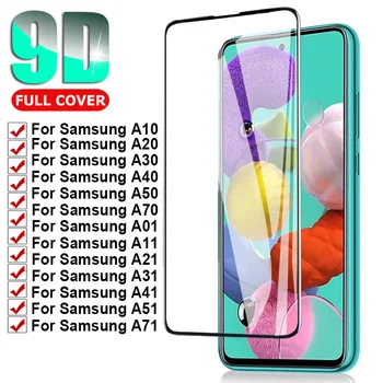Full Screen Protector For Samsung Galaxy A13 A52 A54 5G A34 A53 A50 A51 A40 A30 S A31 A71 A72 A73 A04 A2E A03 M12 Rūdīts Stikls