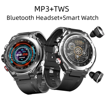 T92 Bluetooth Austiņas Smart Watch 2 in 1 TWS Bezvadu Earbuds Sirds ritma Monitors Zvanu Mūziku, Spēlēt Sporta Ūdensizturīgs Smartwatch