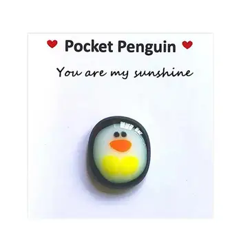 Gudrs Pocket Penguin Ķēriens Cute Mini Pocket Penguin Ķēriens Dzimšanas Dienas Dāvanas Viņas Īpašu Veicinātu Pingvīns, Dāvanas Dzimšanas Dienā, Kāzu