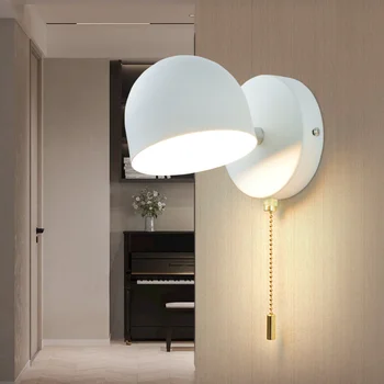 Iekštelpu LED Sienas Lampa 9W Smart Touch Bezpakāpju Dimming Sienas Gaismas 350° Grozāms Sconce Mājas Dzīvojamā Istabā Gultas Gaismas
