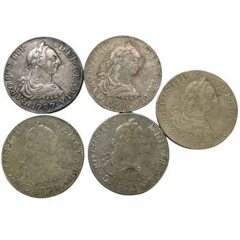 Bolīvija 4 Reales - Charles III sudraba Monēta pārklājumu 5 datumus, lai izvēlētos