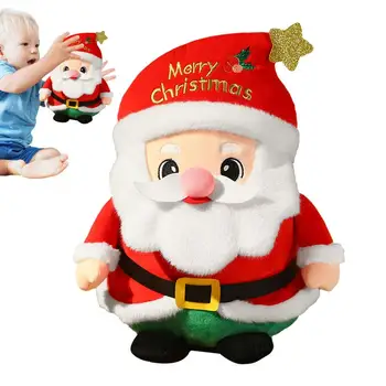 Cute Santa Claus, Sniegavīrs Plīša Ziemassvētku Atmosfēru Apdare, 30 cm Gudrs Spilvenu Santa Claus Plīša Spilvenu Puse Dekori Dīvāns
