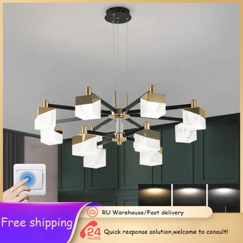 Klasiskās griestu lustra 2023 jauno LED lustra dzīvojamā istabā griestu lampas, ēdamistaba kristāla lustra virtuves gaismas armatūra