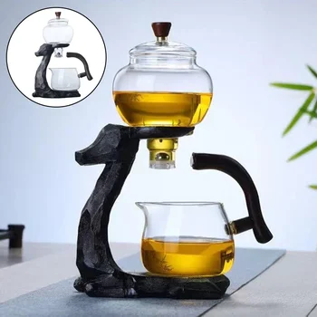 Kungfu Stikla Tējas Komplekts ar Magnētisko Ūdens Novirzīšanu Virtuves Zaudēt stipruma kanniņas Vārīšanai Tējkannas Tējas Maker Brilles Magnētisko Tējkannas Komplekts