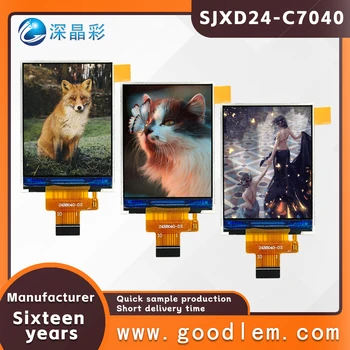 2.4-collu pilnu krāsu TFT LCD ekrānu SJXD24-C7040 Modulis ekrāns IPS interfeiss led apgaismojums ST7789V disks