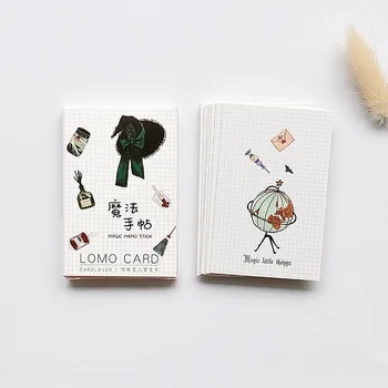 28 Lapu/Komplekts Magic Puses Stick Mini Lomo Pastkarte/Apsveikuma Kartiņu/Dzimšanas Diena Vēstuli Aploksnē Dāvanu Kartes Ziņu Kartes