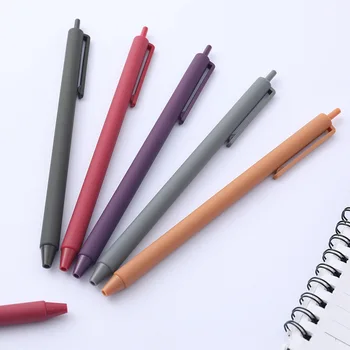 60pcs/0.5 mm Retro Krāsu Gēla Pildspalvas Gēla Lodīšu Pildspalvu Dāvanas Atpakaļ Uz Skolas Kancelejas Piederumi