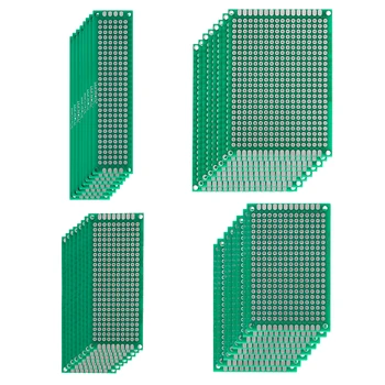 32pcs/Daudz 2x8 3x7 4x6 5x7cm Double-Sided PCB Komplekts, par DIY Elektronikas Entuziasti ,Plaši Izmanto Elektronikas Jomā