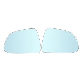 1 Pāris Automašīnas Priekšējo Sēdekļu Sānu Durvis Ārējie Atpakaļskata Zils Spogulis, Objektīvs, Stikla Modelis 3 2017-2020