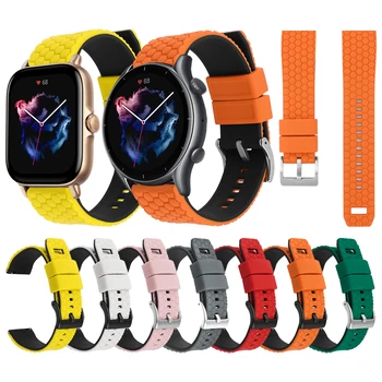 Joslu Amazfit VTN 3 Pro/GTS 3 2 2e Smartwatch Watchband Aproce Amazfit Rkp/VTN 47MM/Stratos 3 Silikona Siksniņu Rokassprādze
